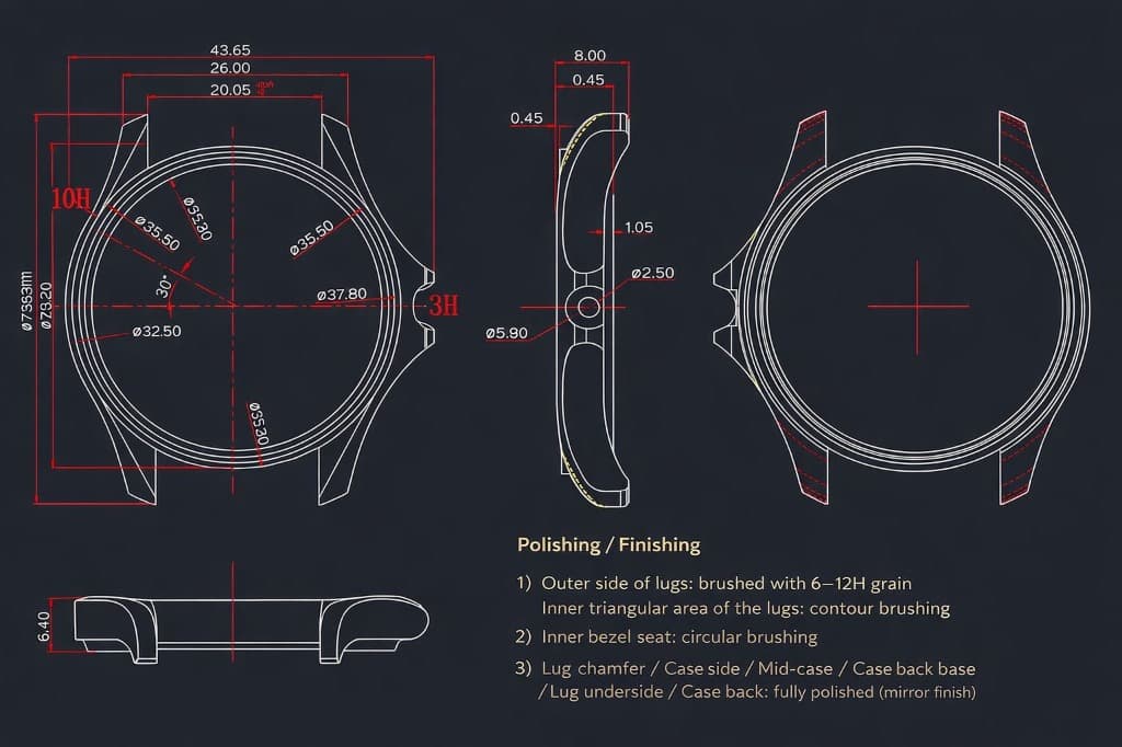 Montero case architecture and dimensions