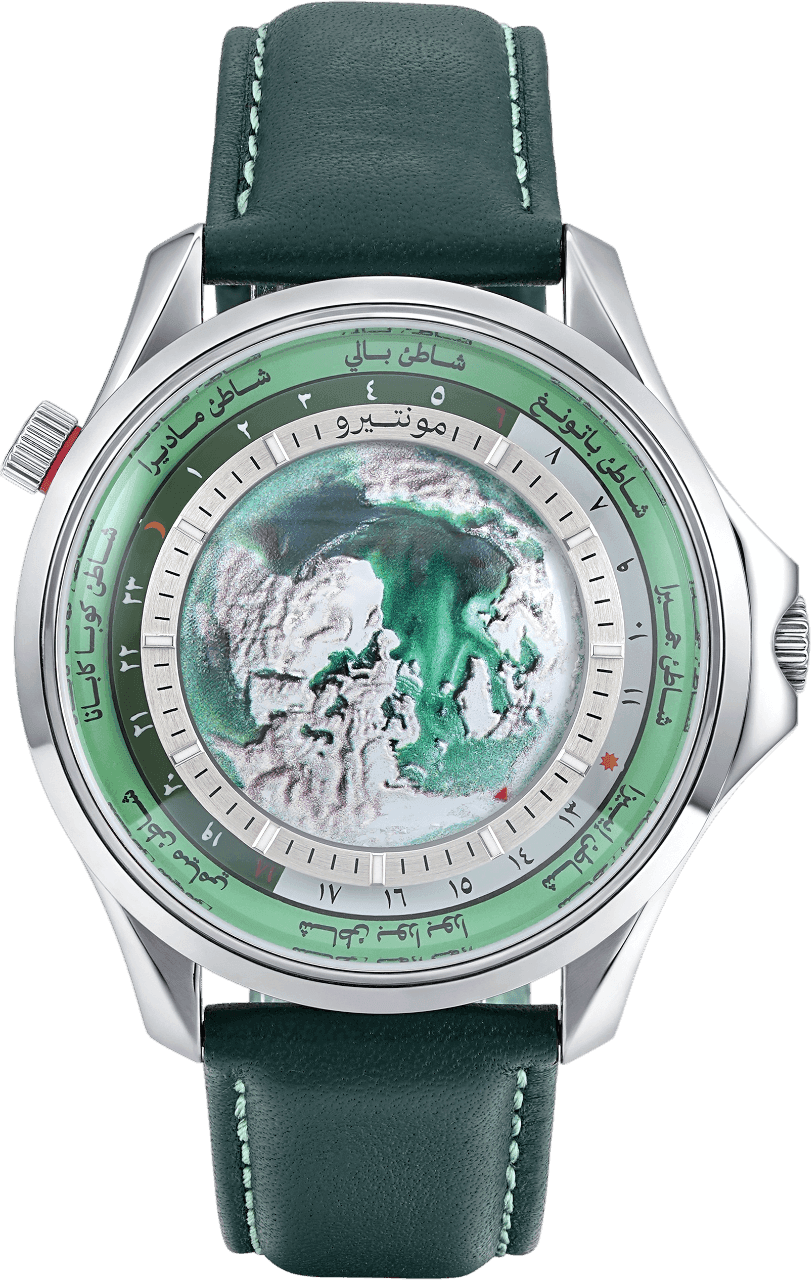 Montero Automatic GMT Watch - Regional Arabic Edition (Seiko NH34, 41mm 316L Stainless Steel, Sapphire Crystal, Limited 150 Pieces)